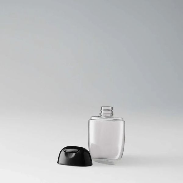Флакон пластиковий Санітайзер 30 мл набір, флакон: Прозорий; фліп-топ: Чорний 000-02372 фото