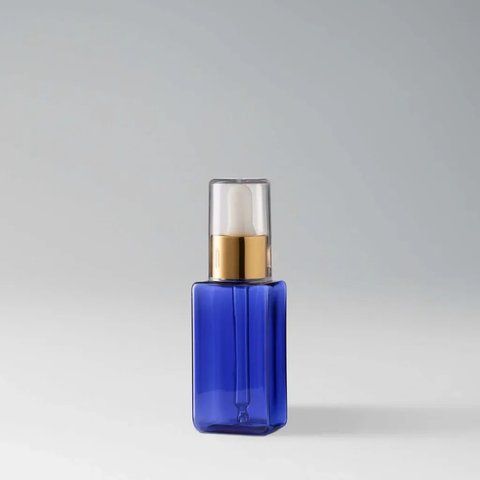 Флакон пластиковий Піпетка квадрат 45 мл, Синій 000-0541 фото
